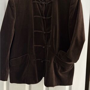 Rena Rowan Brown Velvet Field Jacket